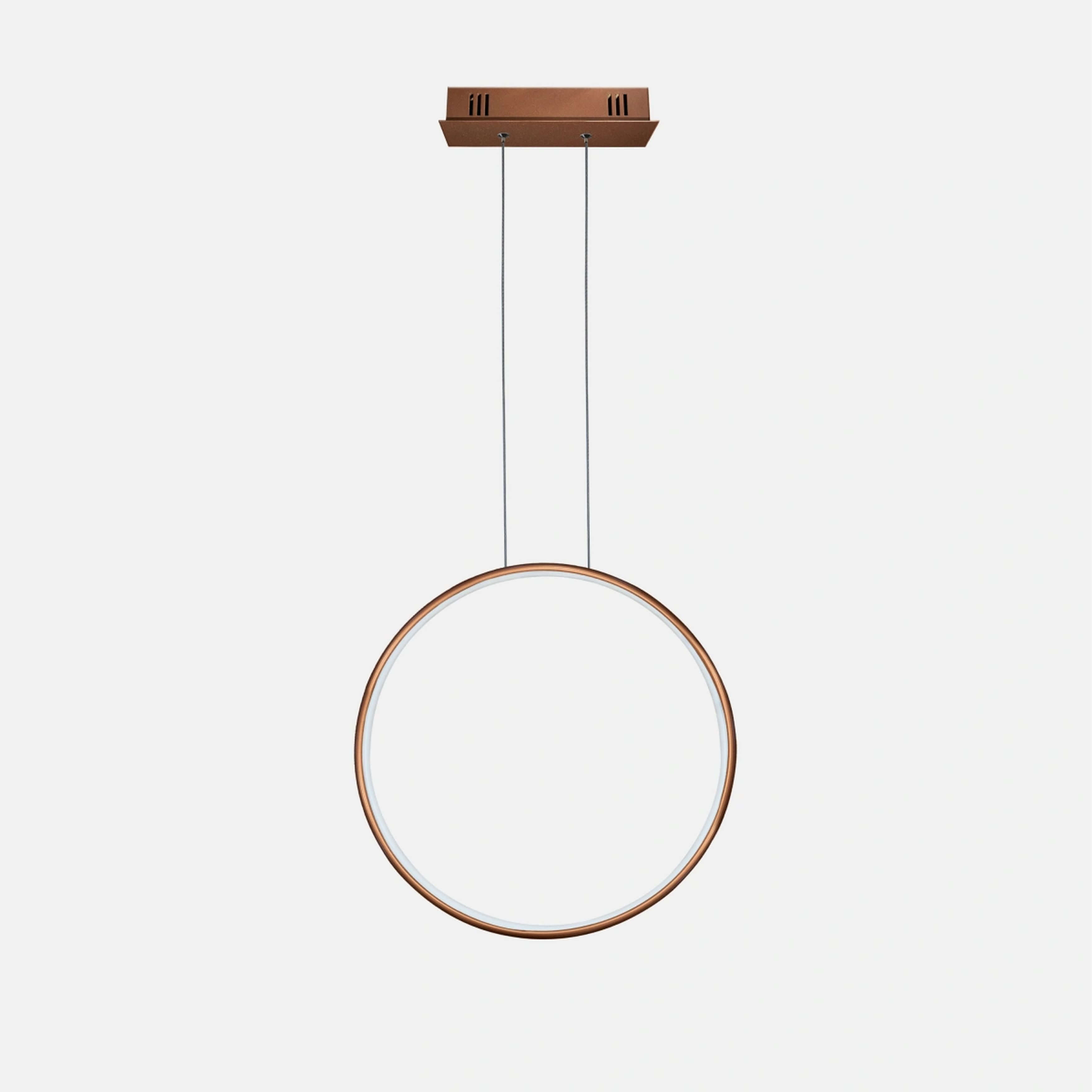 Altavola Design Led Shape lampa wisząca 1x15 W miedź LA073/X_40_in_3k_copper_dimm