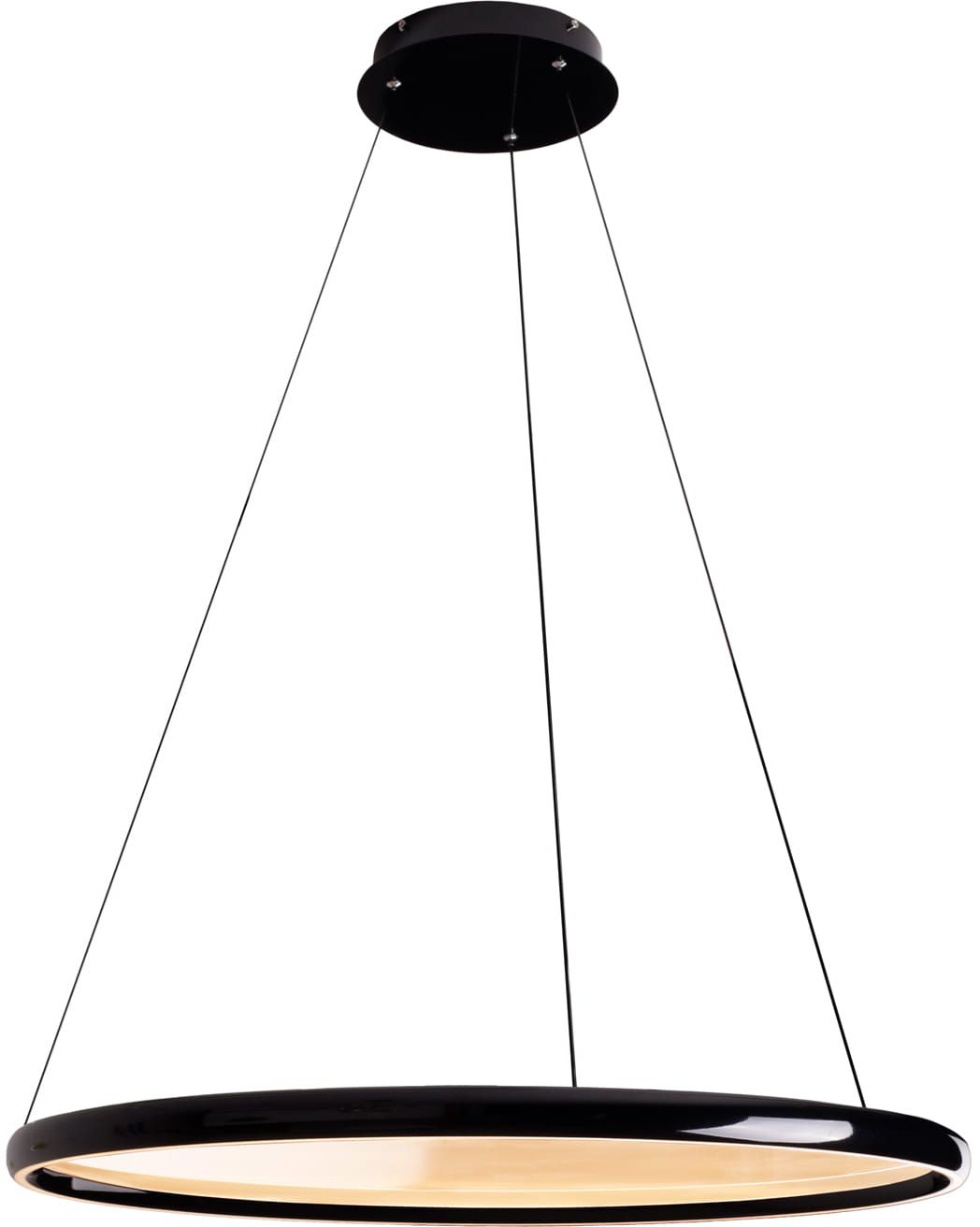MaxLight Qled lampa wisząca 1x35 W czarna P0557