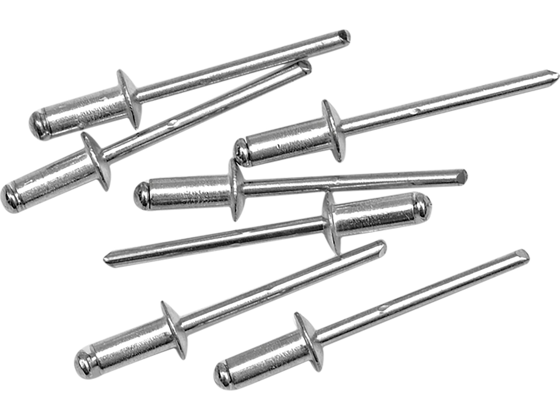 Nity aluminiowe VOREL 4.8x9.6mm zestaw srebrny 50 szt.uk do nitownicy 70490