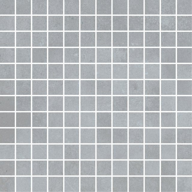 Gres szkliwiony mozaika VELVET CONCRETE light grey mat ssq 29,8x29,8