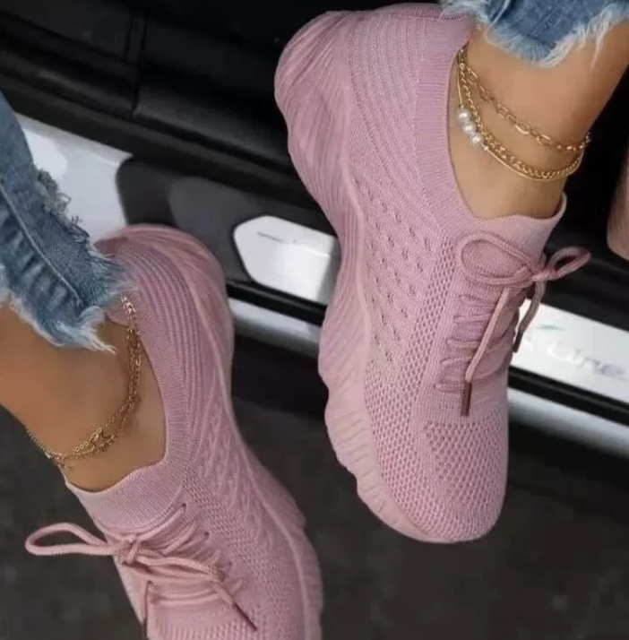 Buty damskie lekkie trampki wiązane 35-43