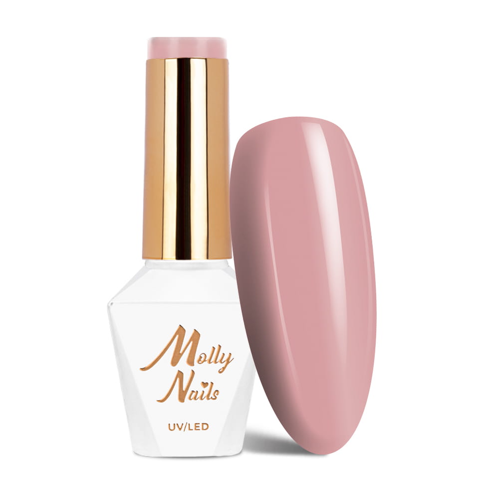 Lakier hybrydowy LED/UV Gel Polish Molly Nails Sensual Nr 203 Naomi HEMA/Di-HEMA Free 8g