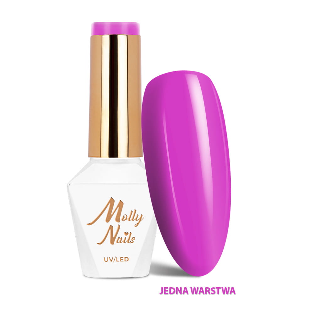 Lakier hybrydowy LED/UV Gel Polish Sorbet Nr 294 Lilac Whisper Molly Nails HEMA/Di-HEMA Free 8g