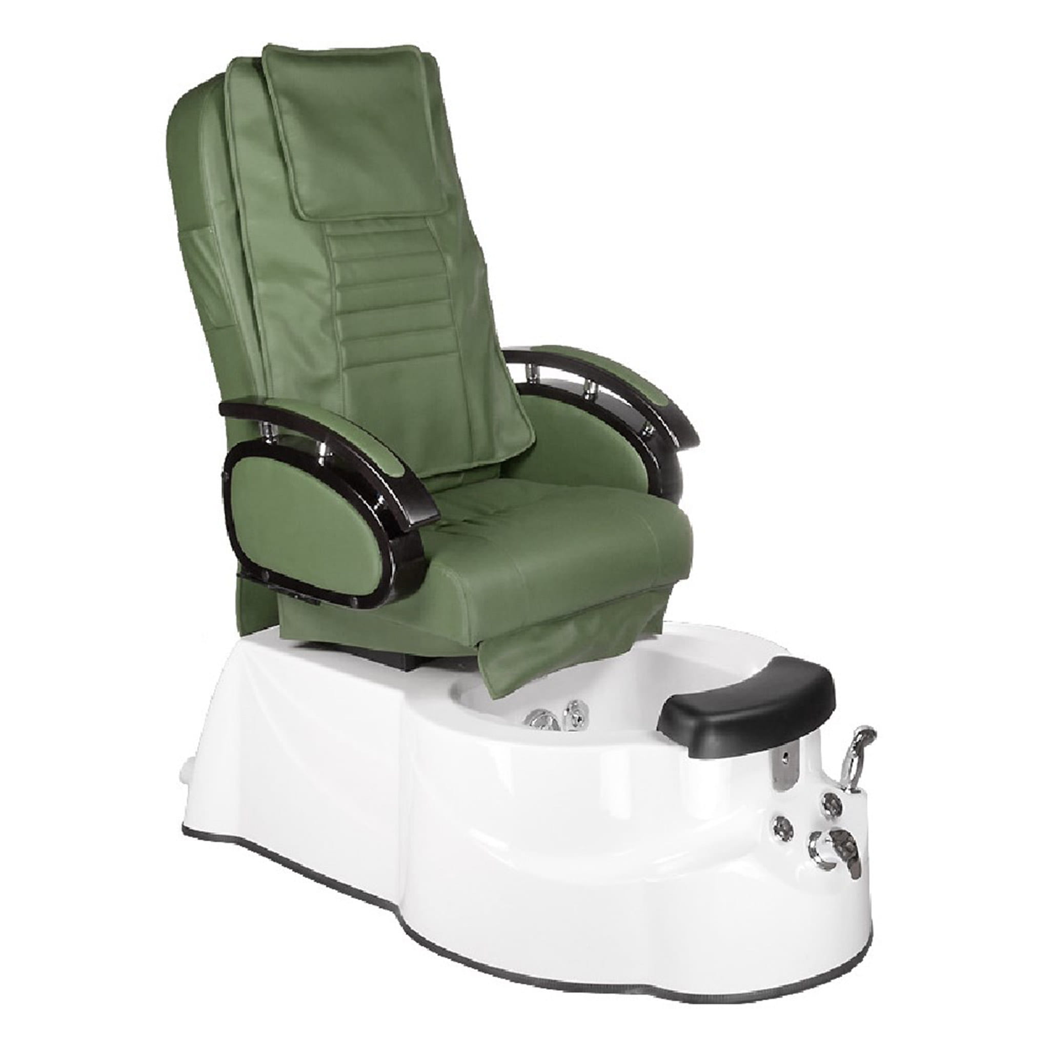 Bs fotel do pedicure z masażem br-3820d zielony