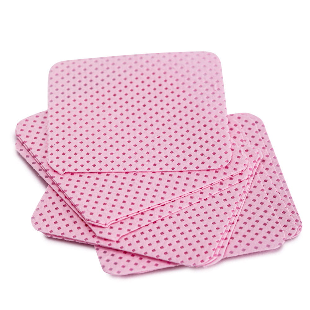 Waciki bezpyłowe perforowane do paznokci AlleLac różowe 5x5 cm 540 szt