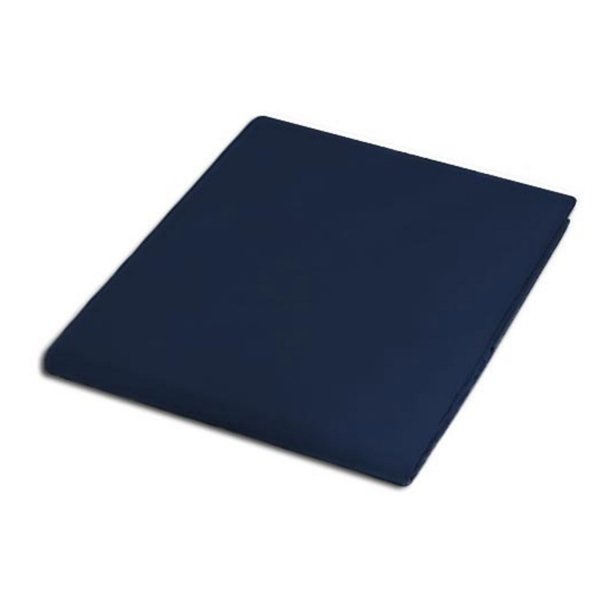 Prześcieradło satynowe bez gumki 160x220 wz. Ciemny granat 026