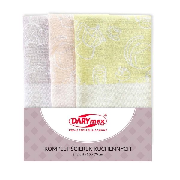 Komplet 3 ścierek kuchennych 50X70 cm wz. Skrzacik