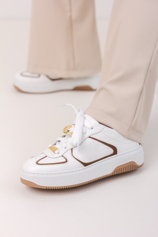 Sneakersy SN51 - 1 Biały / Camel