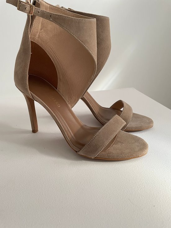 Sandały damskie 65 - 7 Cappuccino zamsz outlet