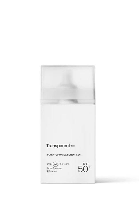 Transparent Lab Ultra Fluid Cica Sunscreen – hybrydowy krem SPF 50, 100 ml