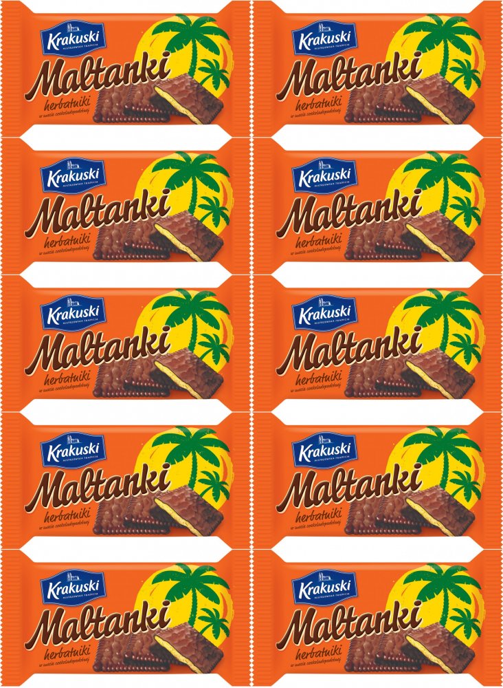Krakuski Maltanki herbatniki czekoladowe 80 g