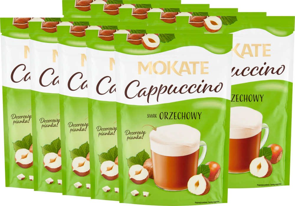 Mokate Cappuccino orzechowy kawa rozpuszczalna 110 g