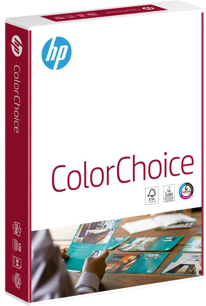 HP Colour Choice papier fotograficzny satynowany A4 250 g/m2, 250 ark. biały (ekologiczny) – uszkodzone opakowanie