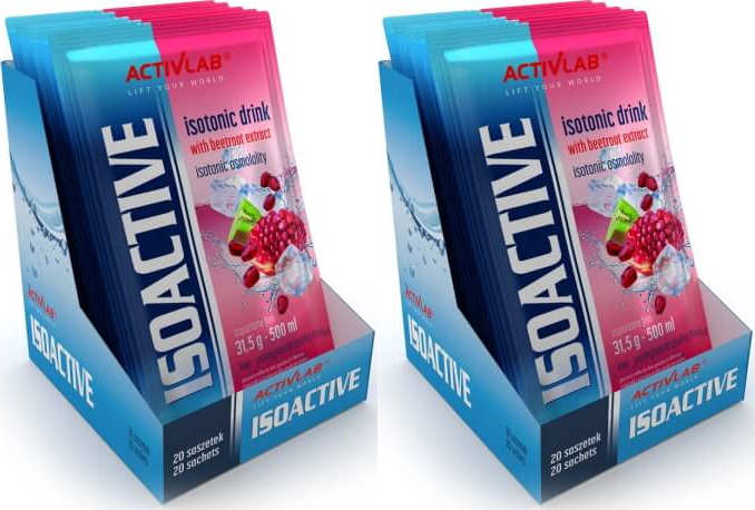 Activlab Isoactive napój izotoniczny w saszetkach 20 x 31.5 g (kiwi-granat)