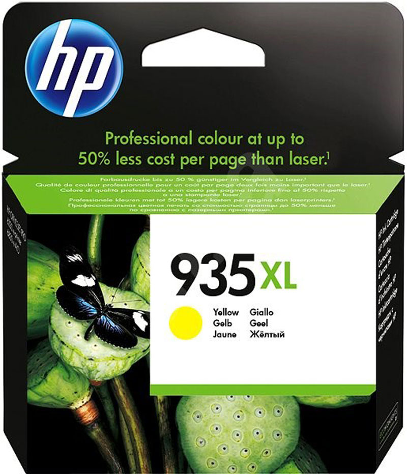 Hewlett Packard 935XL (C2P26AE) oryginalny tusz żółty, 825 stron