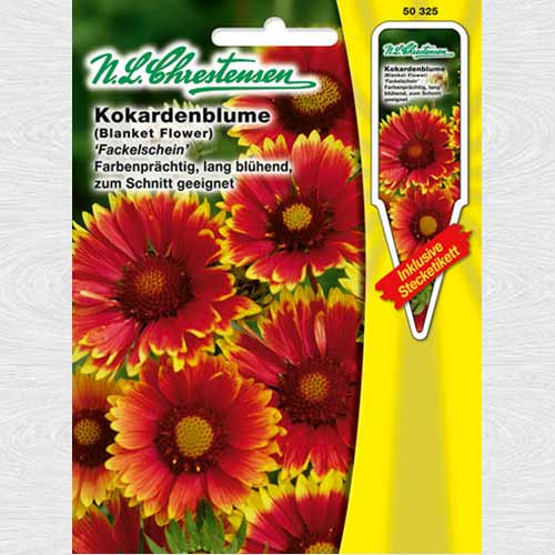 1 pac, Roata de foc (Gaillardia) Torchlight - Semințe: Mod de ambalare: 1 pac