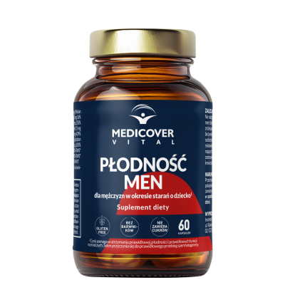 Medicover Vital Płodność Men – L-karnityna, Koenzym Q10, Cynk i Selen