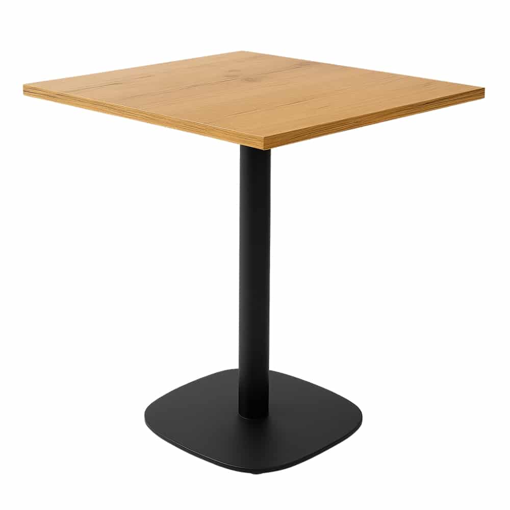 Stolik kawiarniany 68x68x1,8 dąb lancelot podstawa 0966-ARP