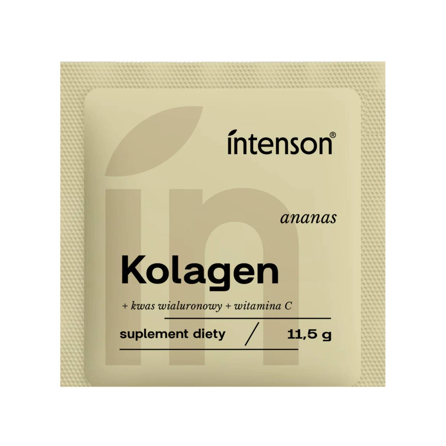 Intenson kolagen + witamina c + kwas hialuronowy, smak ananasowy, 11,5 g