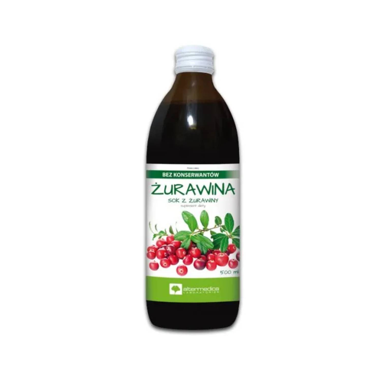 Alter medica, sok z żurawiny, 500 ml