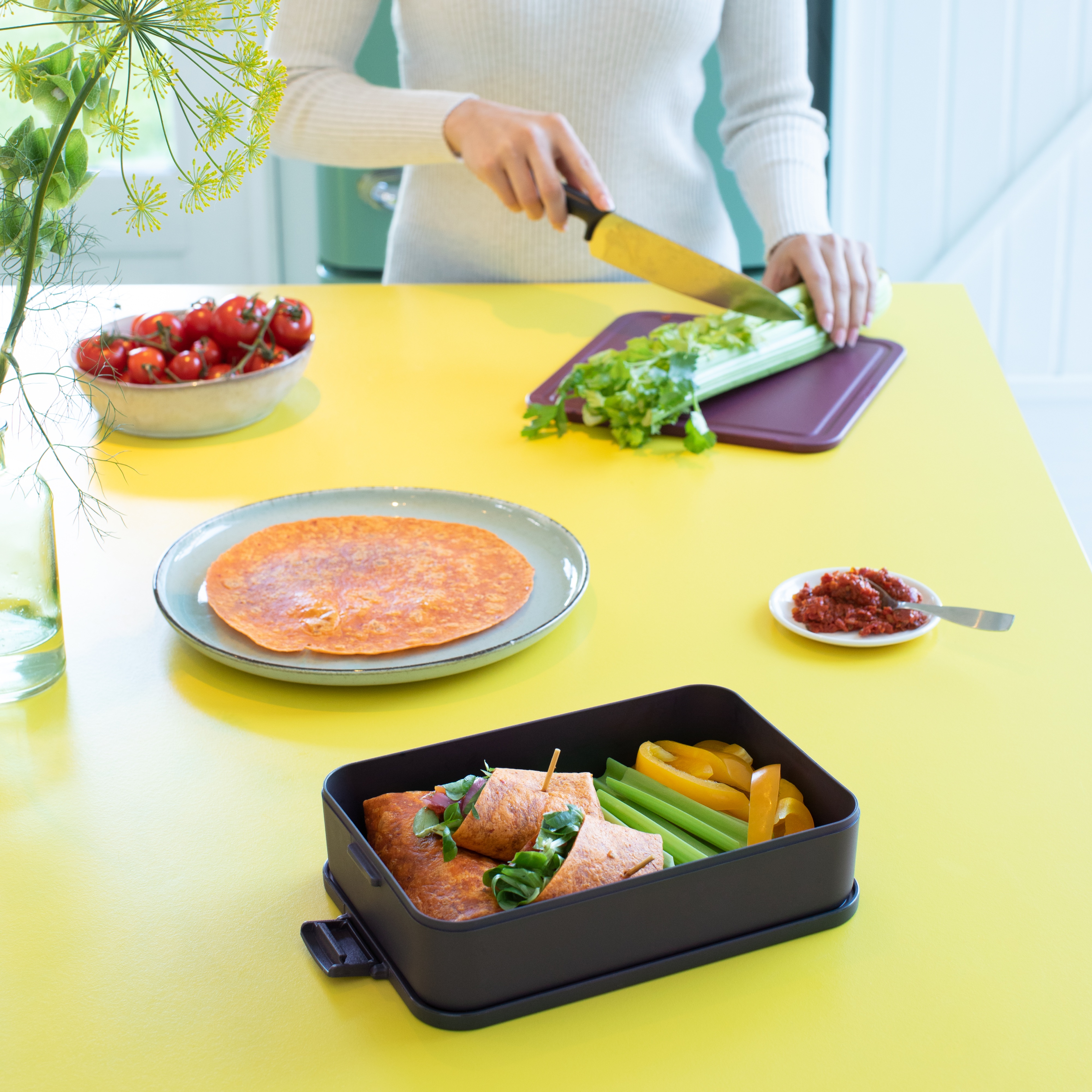 Brabantia Make & Take pojemnik na lunch duży plastikowy Dark Grey 203060
