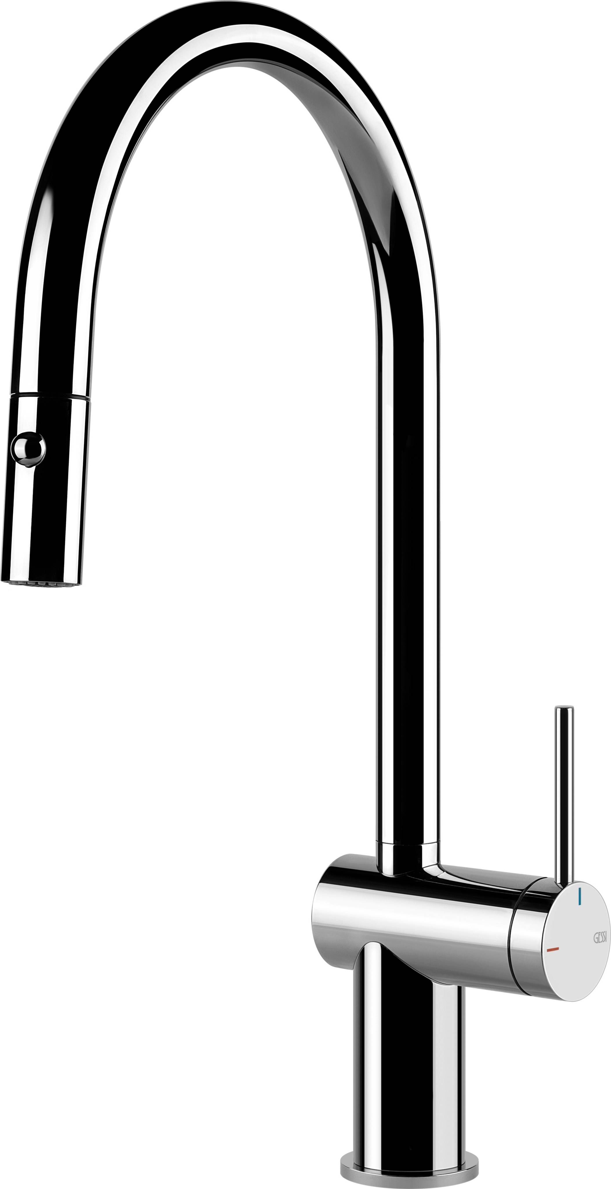 Gessi Inedito bateria kuchenna stojąca chrom 60413.031