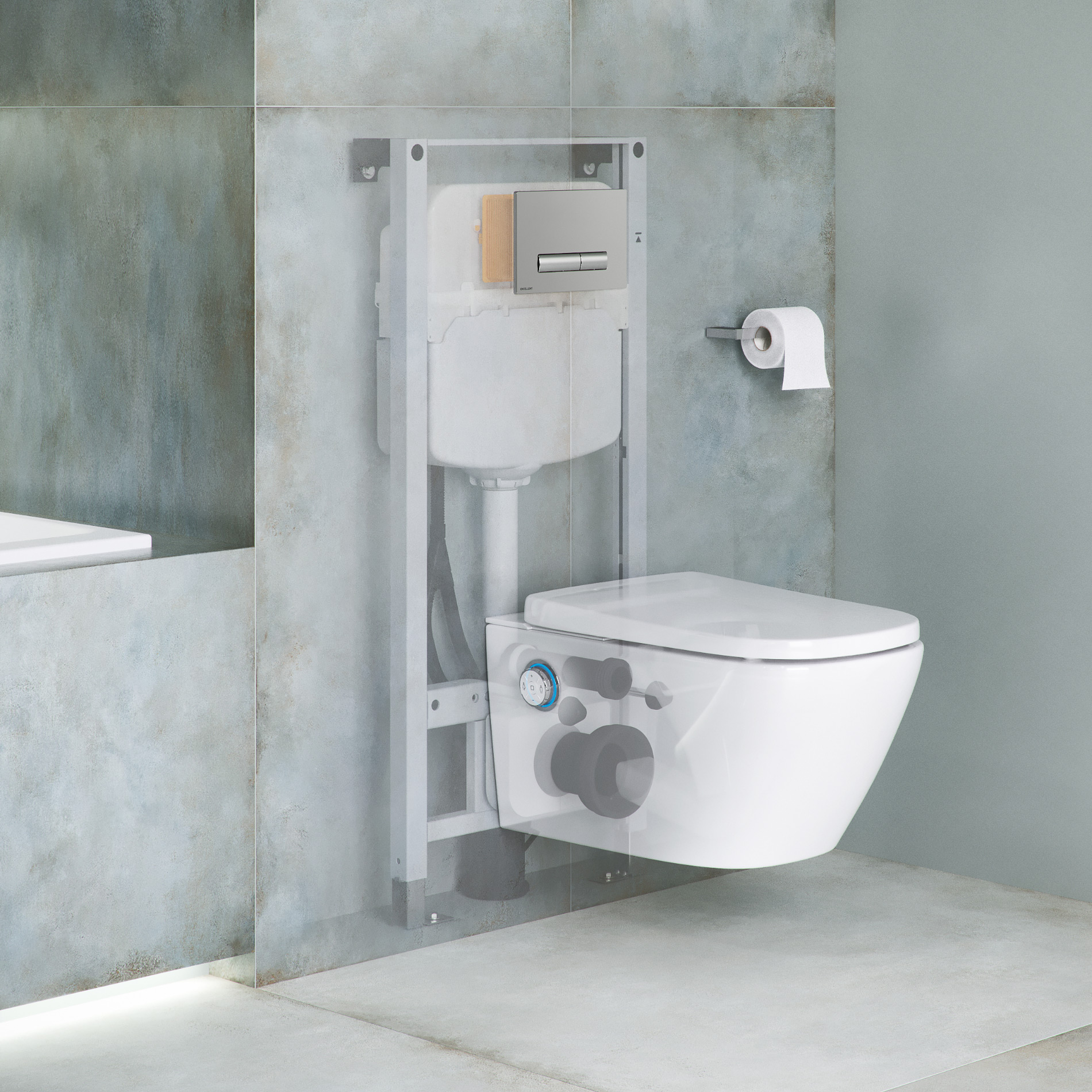 Excellent Shiro Premium stelaż podtynkowy do miski WC z systemem Pure Power INEX.SP1150.500 - Wysyłka w 24h