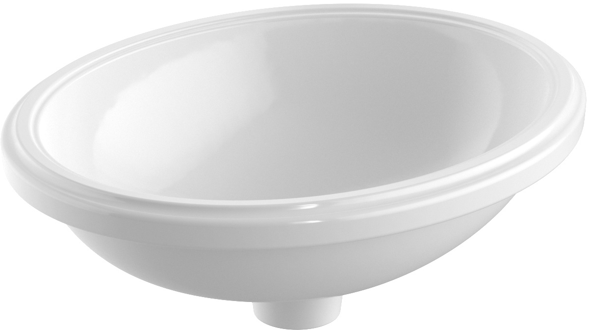 Geberit Variform umywalka 42x33 cm podblatowa owalna KeraTect biała 500.751.00.2