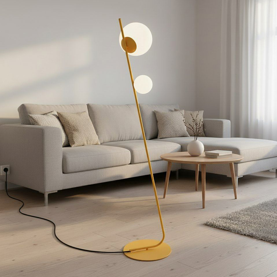 Emibig Tatu lampa stojąca 2x8 W pomarańczowa 1507/LP2