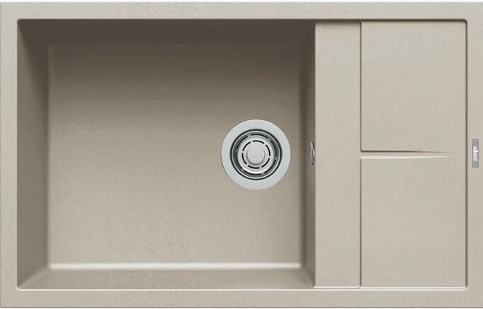 Elleci Unico zlewozmywak granitowy 78x50 cm Champagne LKU31095