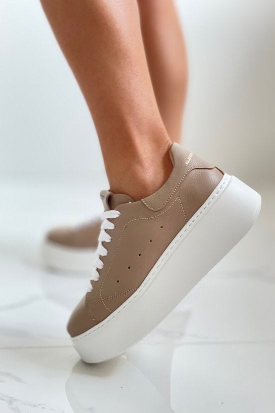 Sneakersy SN41 - 1D Karmel groch