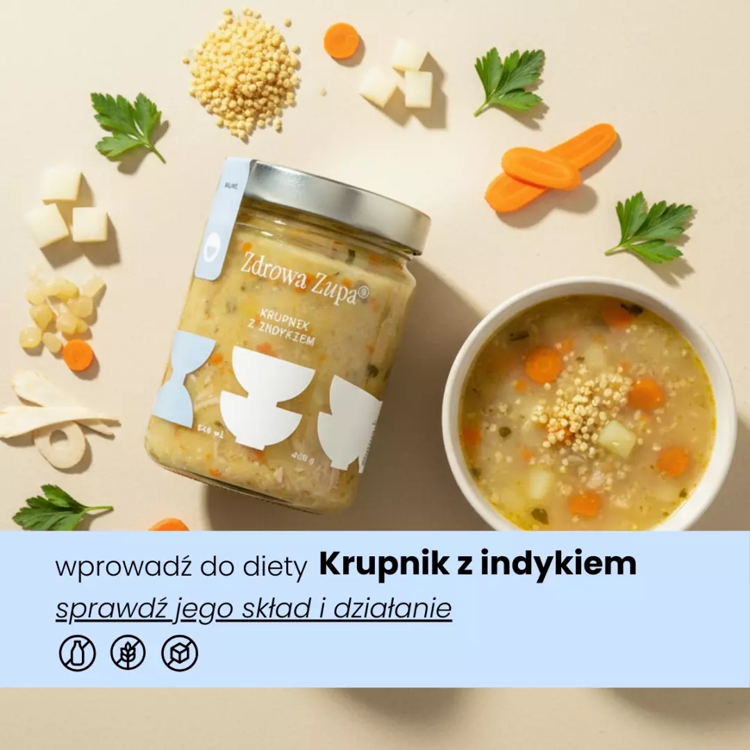 Krupnik z indykiem