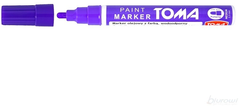 Toma TO-440 marker olejowy okrągła końcówka 2,5 mm fioletowy