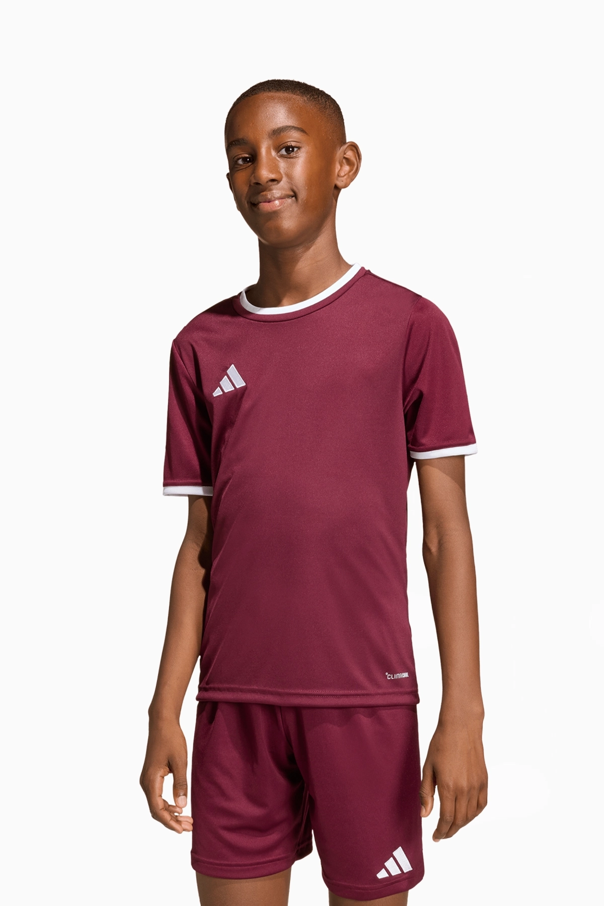 Koszulka adidas Entrada 26 Junior - Bordowy