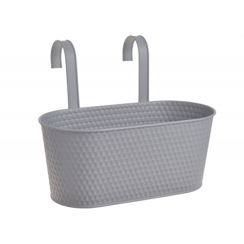 Osłonka metalowa szara na balustradę 32,5x16x14cm