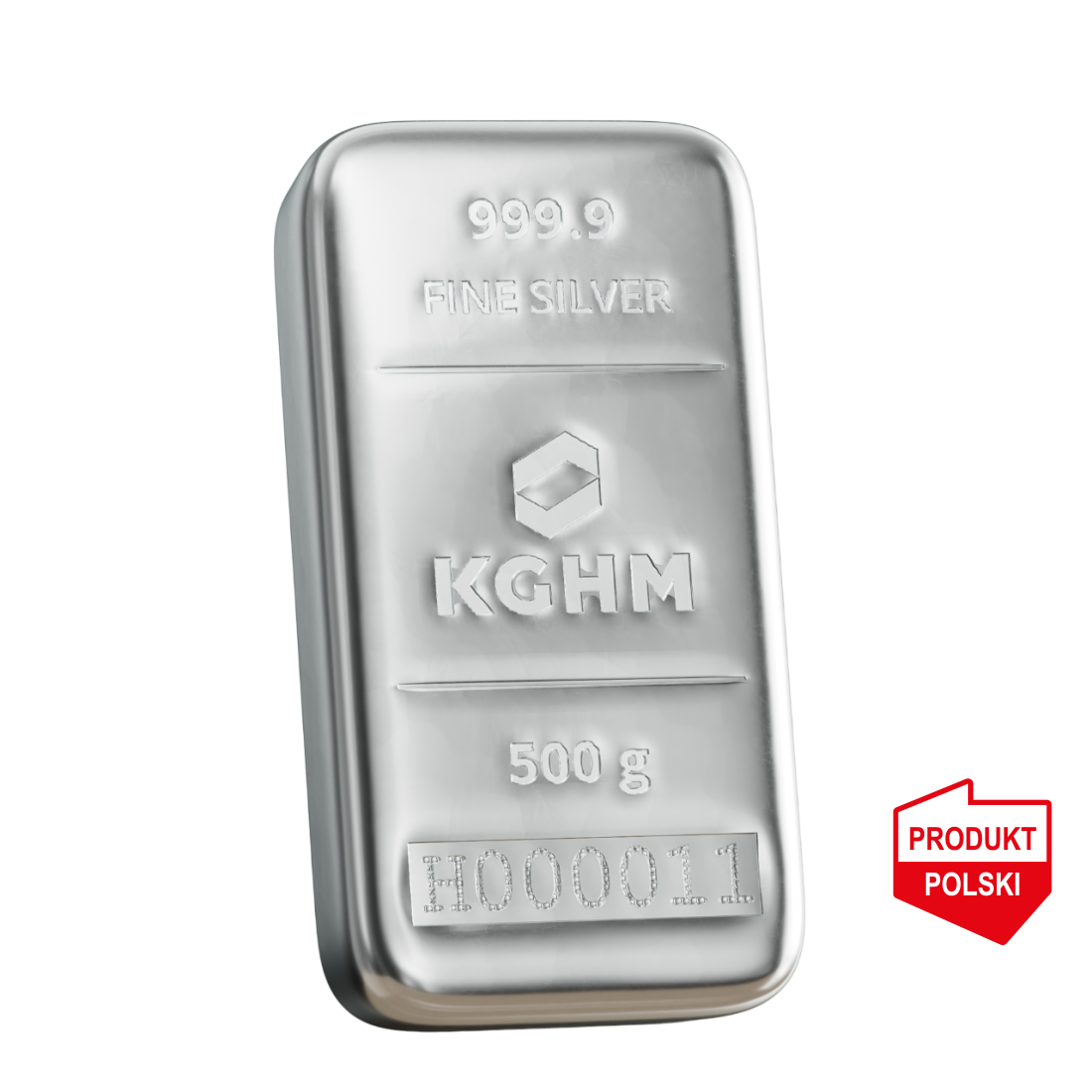 500 g Sztabka srebra KGHM - wysyłka 24 h! - Mennica Skarbowa