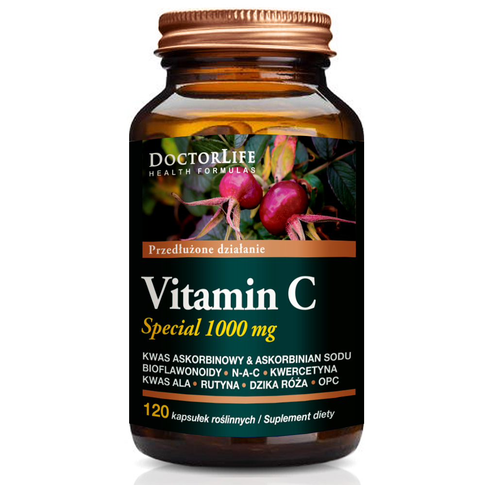 Doctor life vitamin c, 120 kapsułek