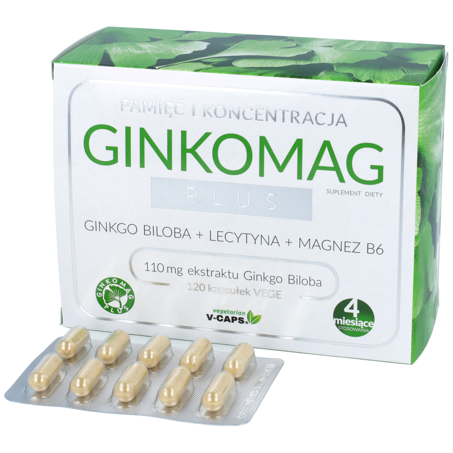 Ginkomag plus, 120 kapsułek
