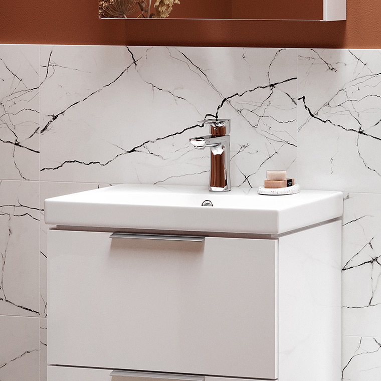 Cersanit City blat 130x45 cm biały S584-044