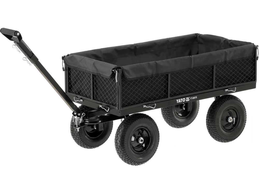 Wózek ogrodowy XL z wkładem PVC, 450kg | YT-86970