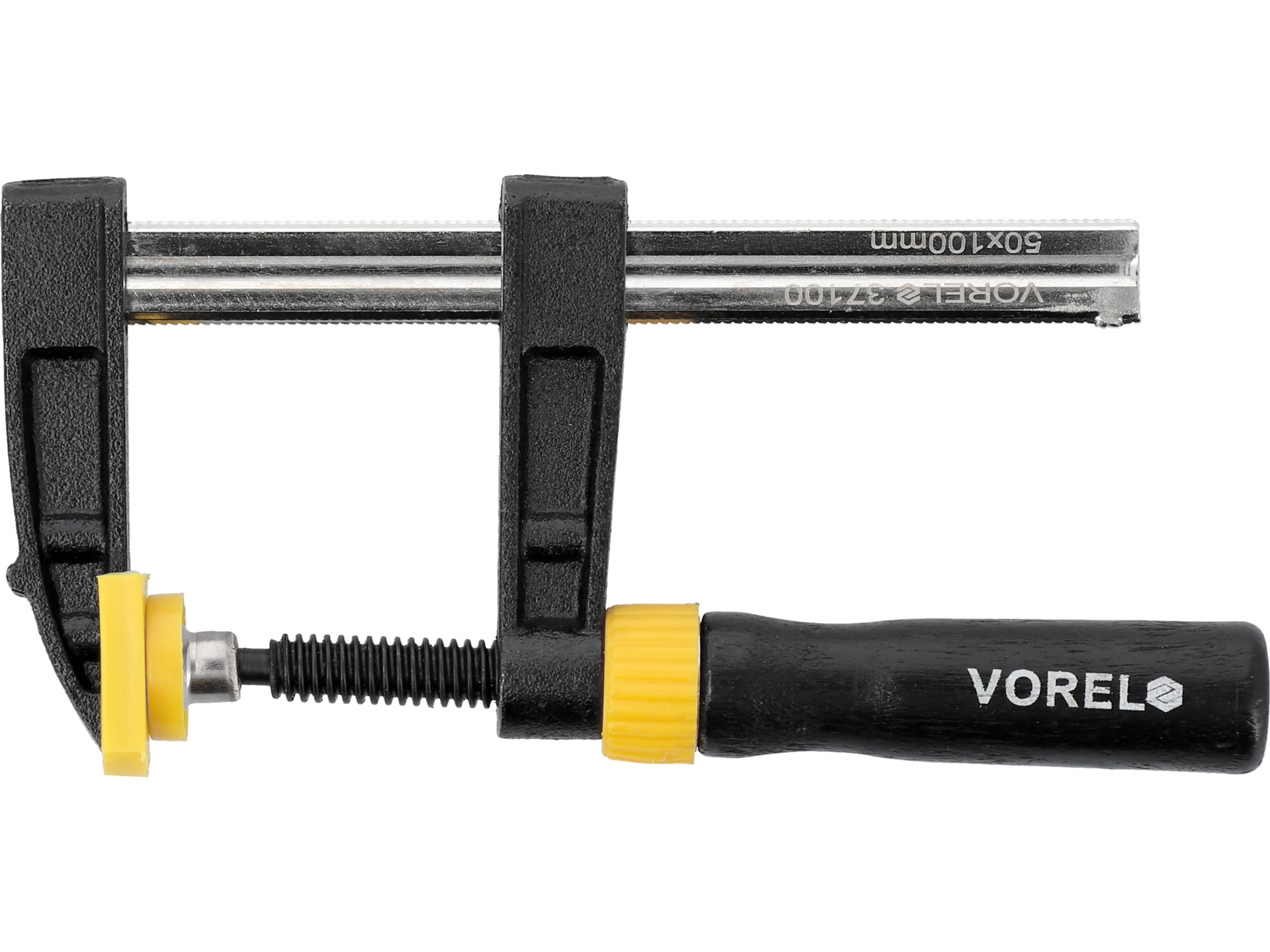 Ścisk stolarski VOREL wzmocniony 50x100mm żeliwne szczęki rozpórka 37100