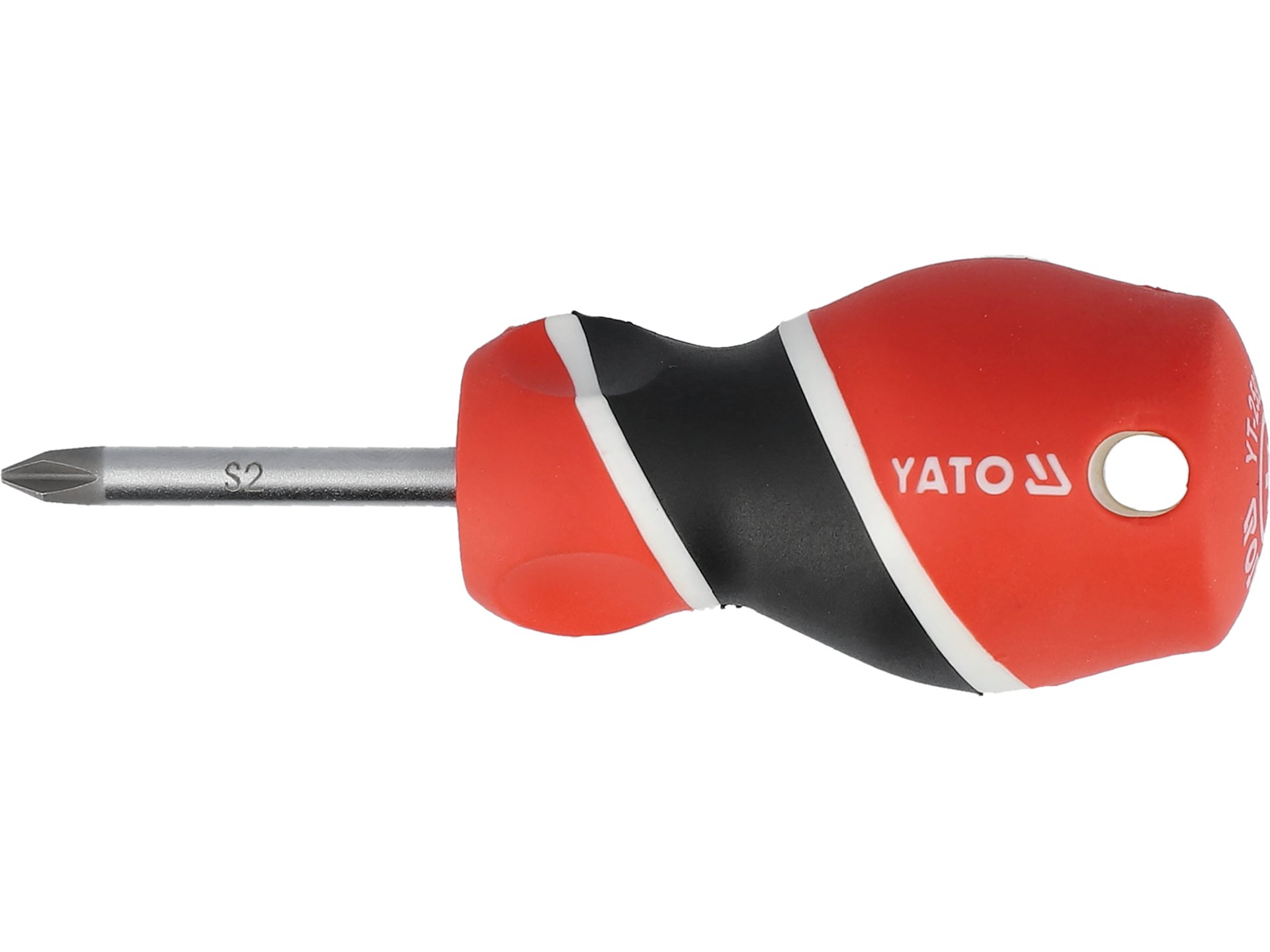 Wkrętak krzyżowy YATO ph1x38mm krótki grot stal s2 utwardzany 58 hrc YT-25922