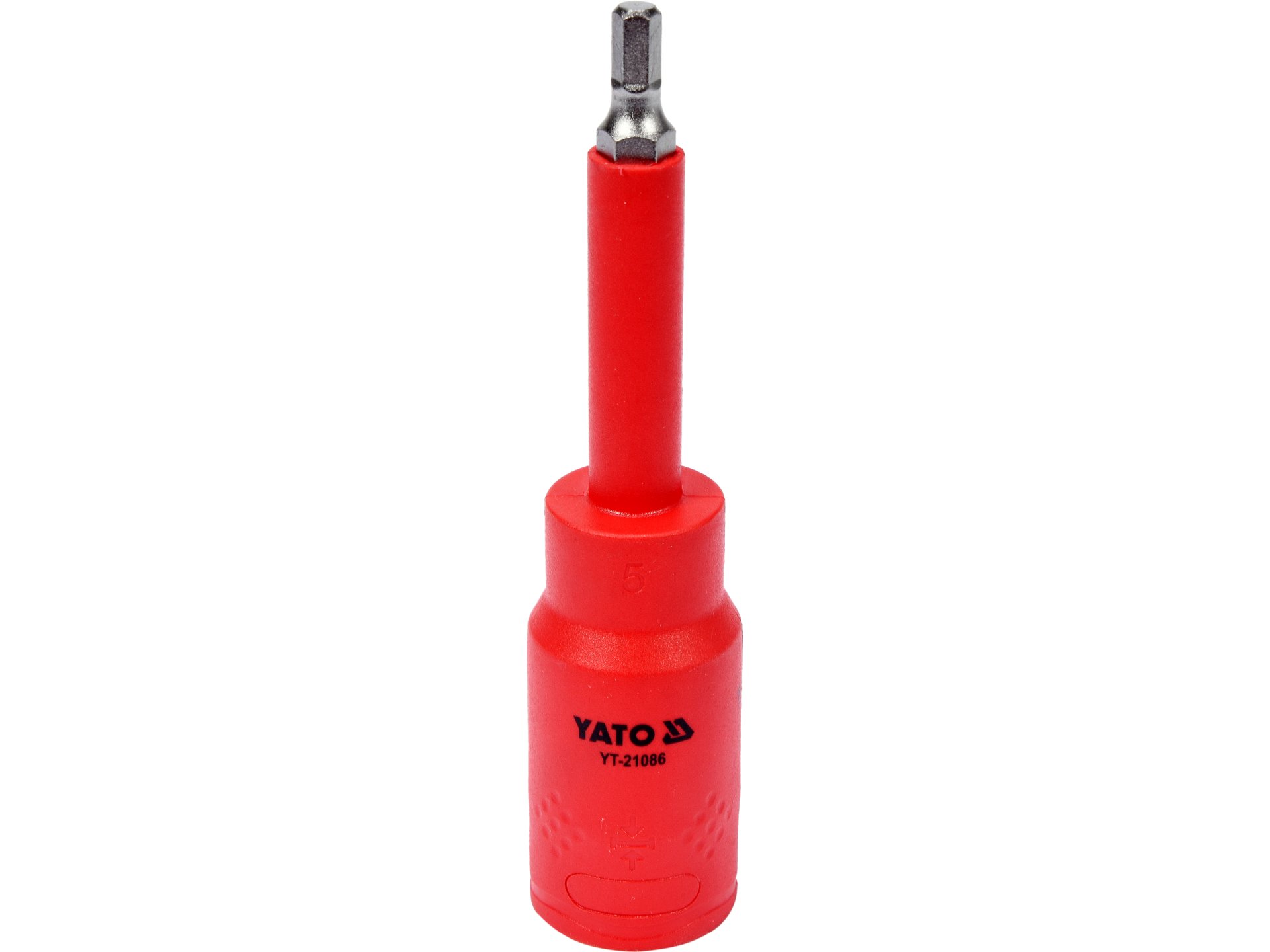 Klucz trzpieniowy HEX YATO 5x120mm izolowany 1/2 cala vde 1000V ac YT-21086
