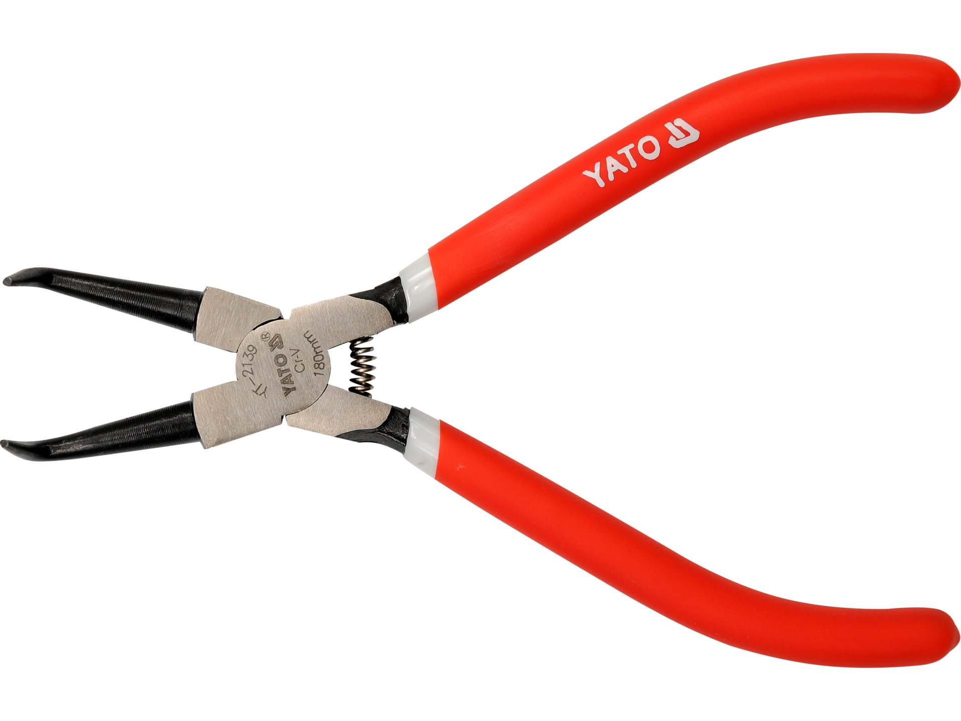 Szczypce segera wewnętrzne, wygięte 180mm YATO YT-2139