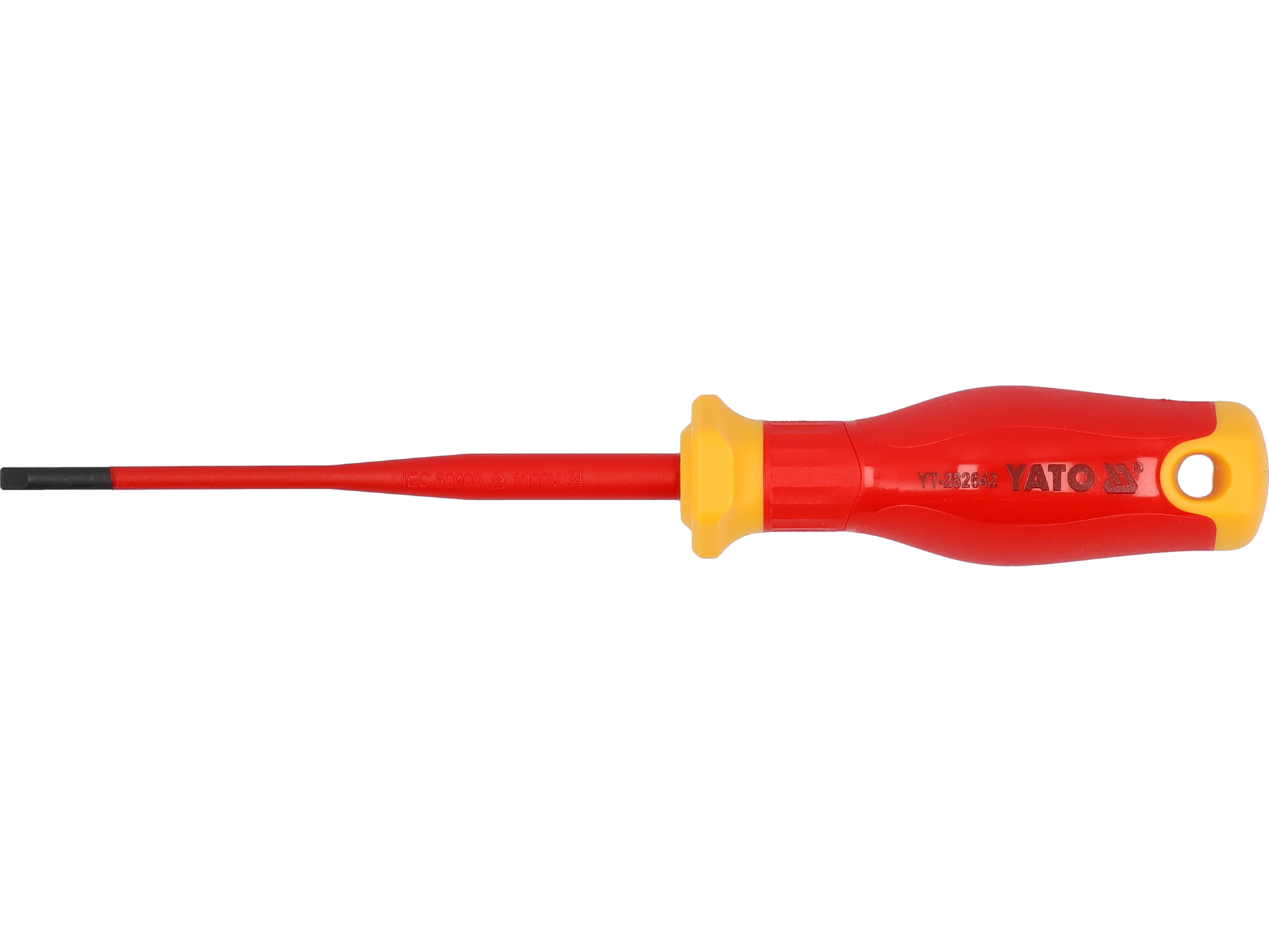 Wkrętak izolowany YATO extra slim płaski 3.5x100mm 1000V stal s2 YT-282642