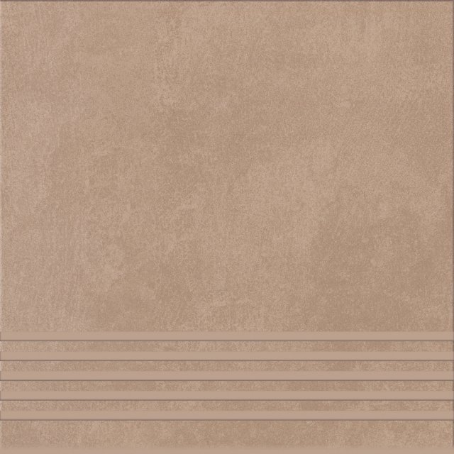 Gres szkliwiony stopnica ARES brown mat 29,8x29,8 gat. I