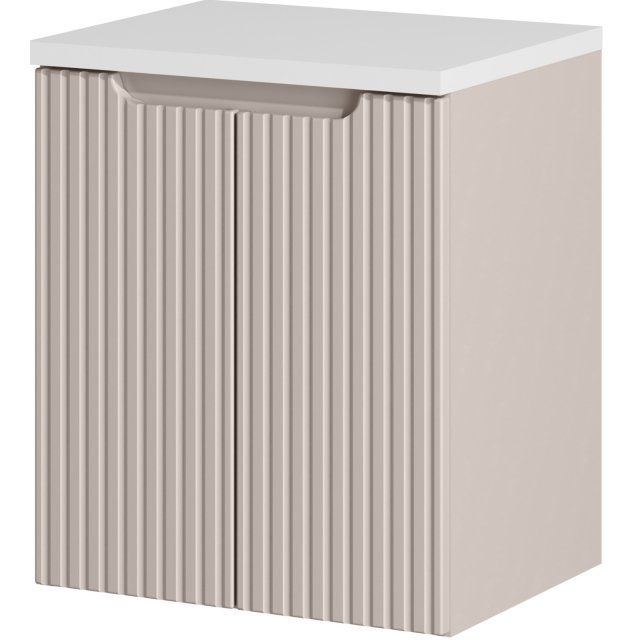 COMAD Szafka podumywalkowa z drzwiami NOVA CASHMERE z blatem WHITE 50