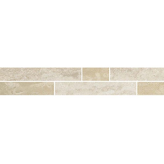 Płytka ścienna mozaika NICE TRAVERTIN ivory-beige mat 5x30 gat. I