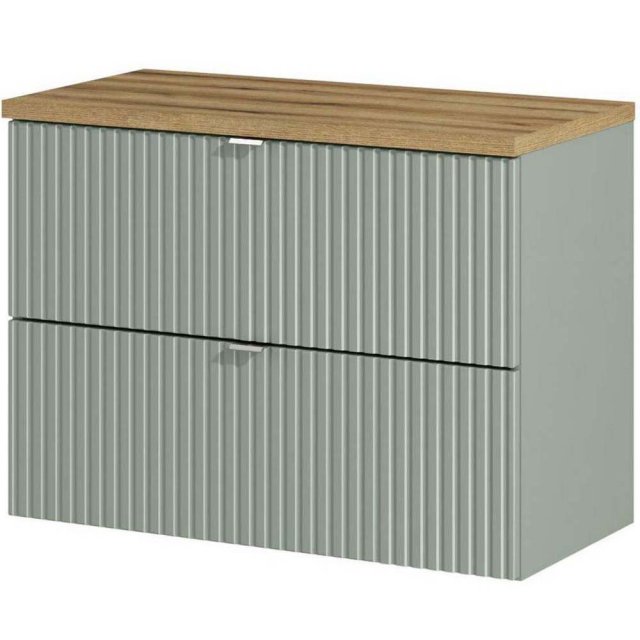 COMAD Szafka podumywalkowa LINE REED GREEN z blatem WOTAN 80 cm