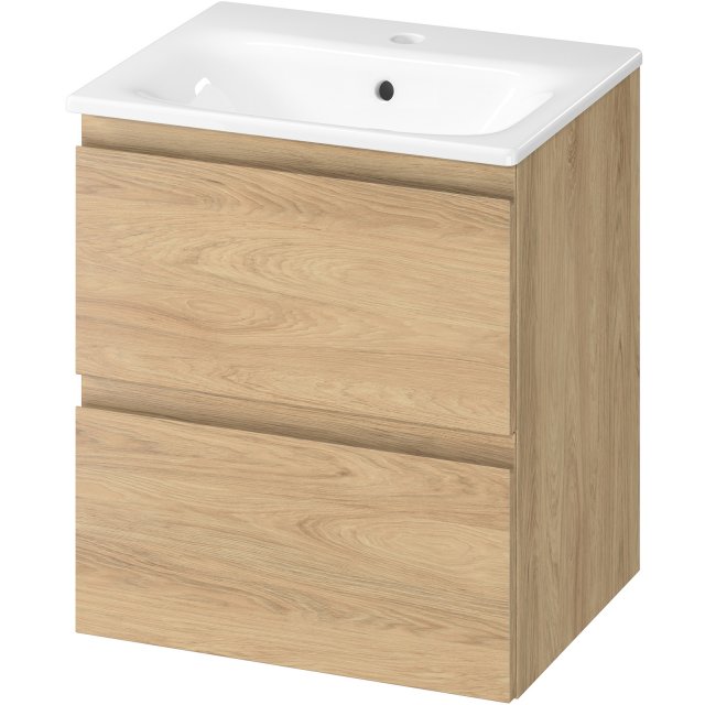 CERSANIT Szafka z umywalką MODUO 50 DSM dąb hikora S4013-014